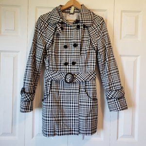 Soia & Kyo Checkered Trench Coat